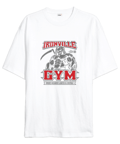 Ironville GYM Vücut Geliştirme Bodybuilding Fitness Tasarım Oversize Unisex Tişört