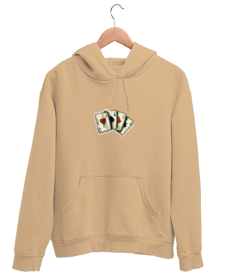 Tisho - İSKAMBİLLERCE Camel Unisex Kapşonlu Sweatshirt