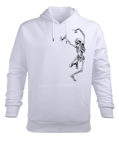 İskelet Erkek Kapüşonlu Hoodie Sweatshirt