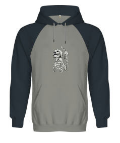 İSKELET Orjinal Reglan Hoodie Unisex Sweatshirt