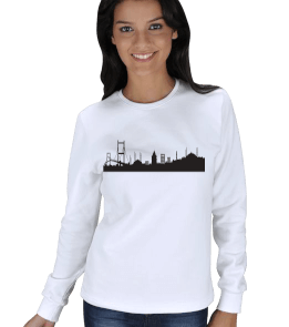 İstanbul - 4 Tasarımlı Kışlık Sweatshirt KADIN SWEATSHIRT