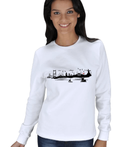 İstanbul - 6 Tasarımlı Kışlık Sweatshirt KADIN SWEATSHIRT