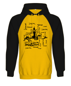 İstanbul - 8 Tasarımlı Orjinal Reglan Hoodie Unisex Sweatshirt