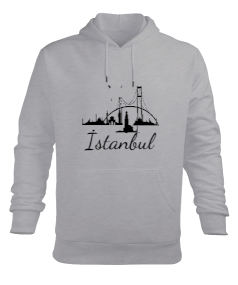 İstanbul Erkek Kapüşonlu Hoodie Sweatshirt