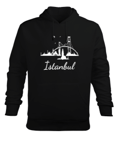 İstanbul Erkek Kapüşonlu Hoodie Sweatshirt