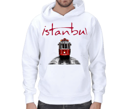 İstanbul Erkek Sweetshirt Erkek Kapşonlu