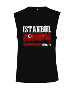 istanbul, istanbul şehir,Türkiye,Türkiye bayrağı. Kesik Kol Unisex Tişört