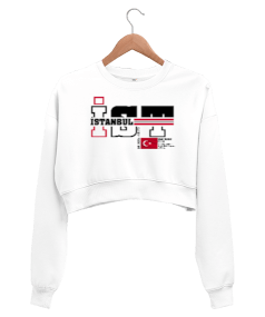 İstanbul Kadın Crop Sweatshirt