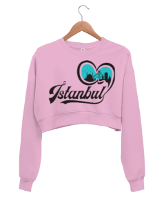 İstanbul Kadın Crop Sweatshirt