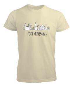 İstanbul Krem Erkek Tişört