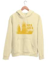 İSTANBUL Krem Unisex Kapşonlu Sweatshirt - Thumbnail