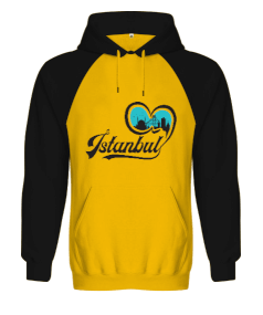 İstanbul Orjinal Reglan Hoodie Unisex Sweatshirt