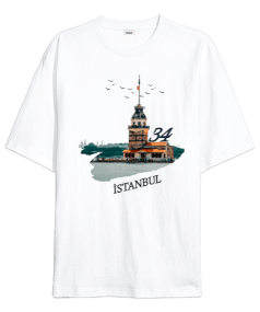 İstanbul Oversize Unisex Tişört