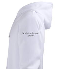 İSTANBUL SÖZLEŞMESİ YAŞATIR YAZILI SWEATSHİRT Erkek Kapüşonlu Hoodie Sweatshirt