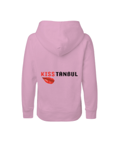 İstanbul temalı baskılı kız Çocuk Unisex Hoodie Kapüşonlu