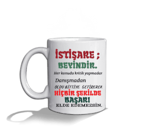 İSTİŞARE Beyaz Kupa Bardak