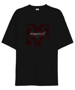 Itımotcci Dream Are Beatfull Baskılı Siyah Oversize Unisex Tişört