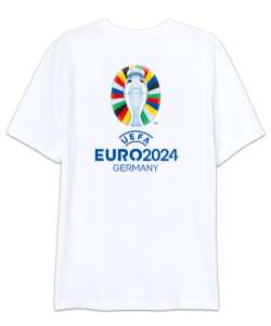 Itımotcci Euro 2024 Baskılı Beyaz Oversize Unisex Tişört