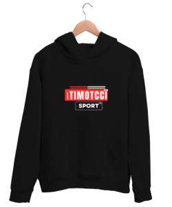 Itımotcci JAIME LE BASKET-BALL Baskılı Siyah Unisex Kapşonlu Sweatshirt