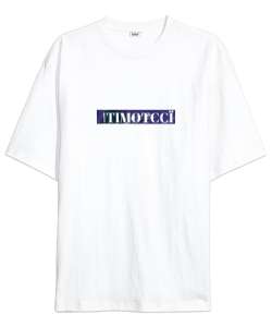 Itımotcci Music Baskılı Beyaz Oversize Unisex Tişört