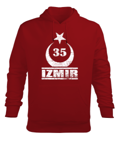 izmir, izmir şehir ,Türkiye,Türkiye bayrağı. Erkek Kapüşonlu Hoodie Sweatshirt