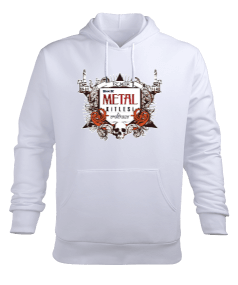 İzmir Metal Kitlesi - OneArtTasarım Erkek Kapüşonlu Hoodie Sweatshirt