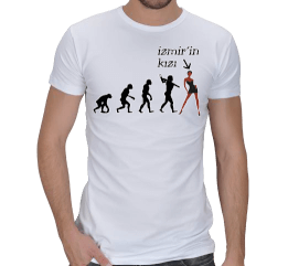 İzmirin Kızı Tasarım T-shirt Erkek Regular Kesim Tişört