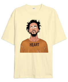 J Cole Creme Oversize Unisex Tişört