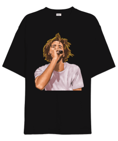 J Cole on the Mic Oversize Unisex Tişört