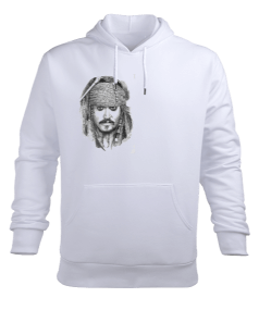 jack sparrow baskılı Erkek Kapüşonlu Hoodie Sweatshirt