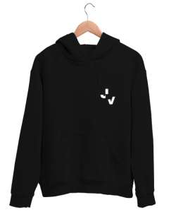 JANOVER JV Siyah Unisex Kapşonlu Sweatshirt