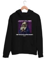 JANOVER Siyah Unisex Kapşonlu Sweatshirt - Thumbnail