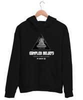 JANOVERIN GİZEMLİ ÇALGICILARI Siyah Unisex Kapşonlu Sweatshirt - Thumbnail