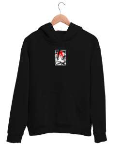 JAPAN ART Siyah Unisex Kapşonlu Sweatshirt