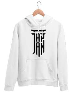 JAPAN Beyaz Unisex Kapşonlu Sweatshirt