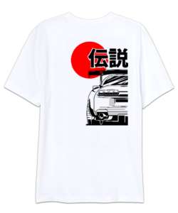 JAPAN STYLE Beyaz Oversize Unisex Tişört