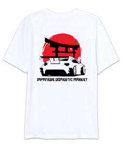 JAPAN STYLE Beyaz Oversize Unisex Tişört