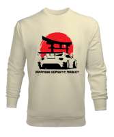 JAPAN STYLE Krem Erkek Sweatshirt - Thumbnail