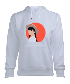 Japon Kız Tasarımı. Kadın Kapşonlu Hoodie Sweatshirt