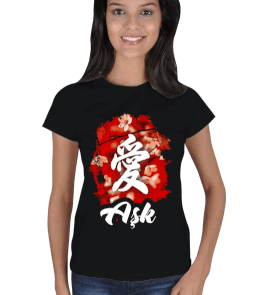 Japonca Aşk Ai Kadın Tişört