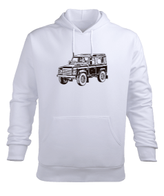 Jeep Erkek Kapüşonlu Hoodie Sweatshirt