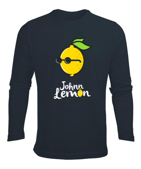 John Lemon Füme Erkek Uzun Kol Yazlık Tişört