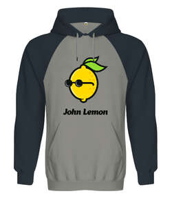 John Lemon V1 Gri/Füme Orjinal Reglan Hoodie Unisex Sweatshirt