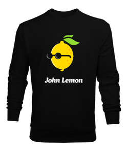 John Lemon V1 Siyah Erkek Sweatshirt