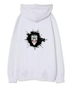 Joker Baskılı Hoodie Oversize Unisex Kapüşonlu Sweatshirt