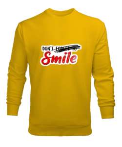 Joker hahahaha Sarı Erkek Sweatshirt