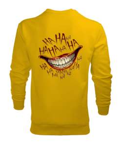 Joker hahahaha Sarı Erkek Sweatshirt