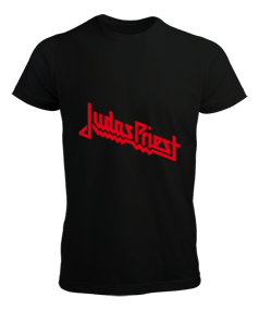 Judas Priest Tasarımı Baskılı Siyah Erkek Tişört