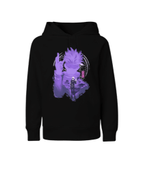 Jujutsu Kaisen GOJO SATORU Anime Tasarım Baskılı Siyah Çocuk Unisex Hoodie Kapüşonlu