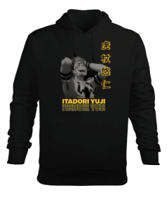 Jujutsu Kaisen Yuji Itadori Anime Tasarım Baskılı Erkek Kapüşonlu Hoodie Sweatshirt